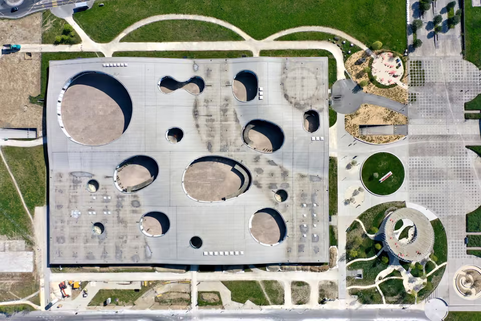 Le Rolex Learning Center de l’EPFL à Lausanne.